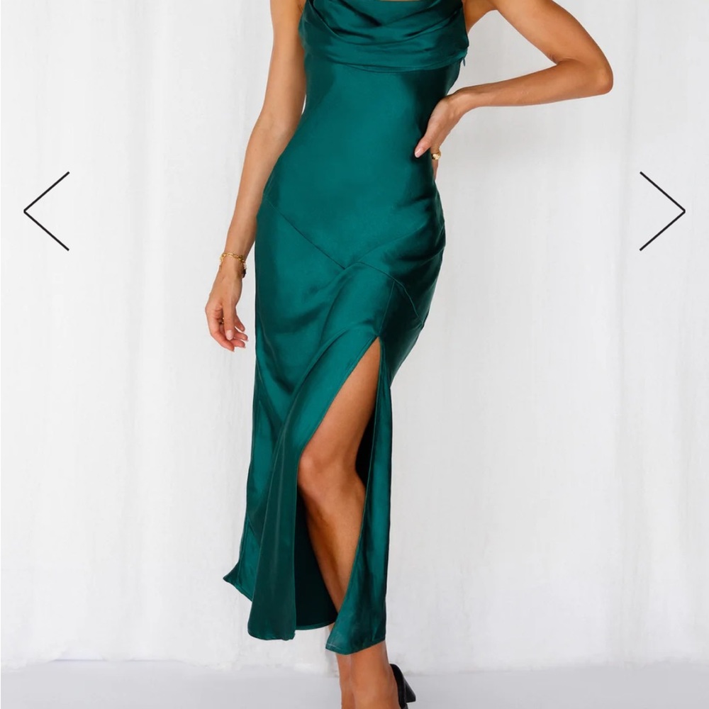 Hello Molly Satin Midi Dress